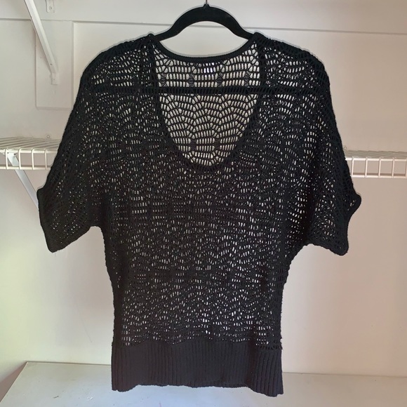 Fishnet Short Sleeve Top - Picture 2 of 5